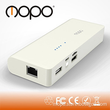 portable 7800mAh 3g wifi power bank router with cloud storage TF card